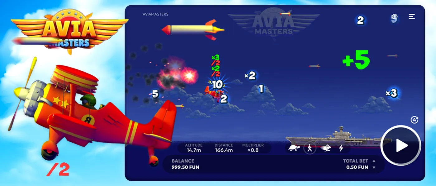 Avia Masters crash-style airplane Game in India
