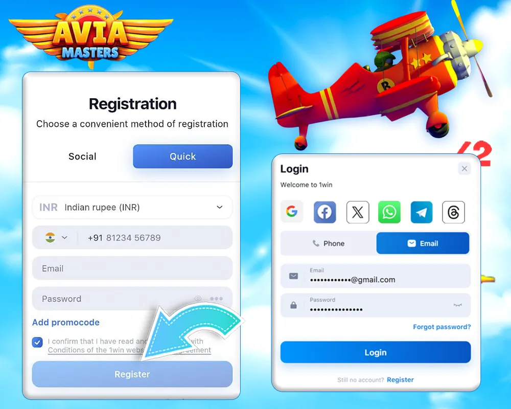 How to Registration and Log In at Online Casino Avia Masters
